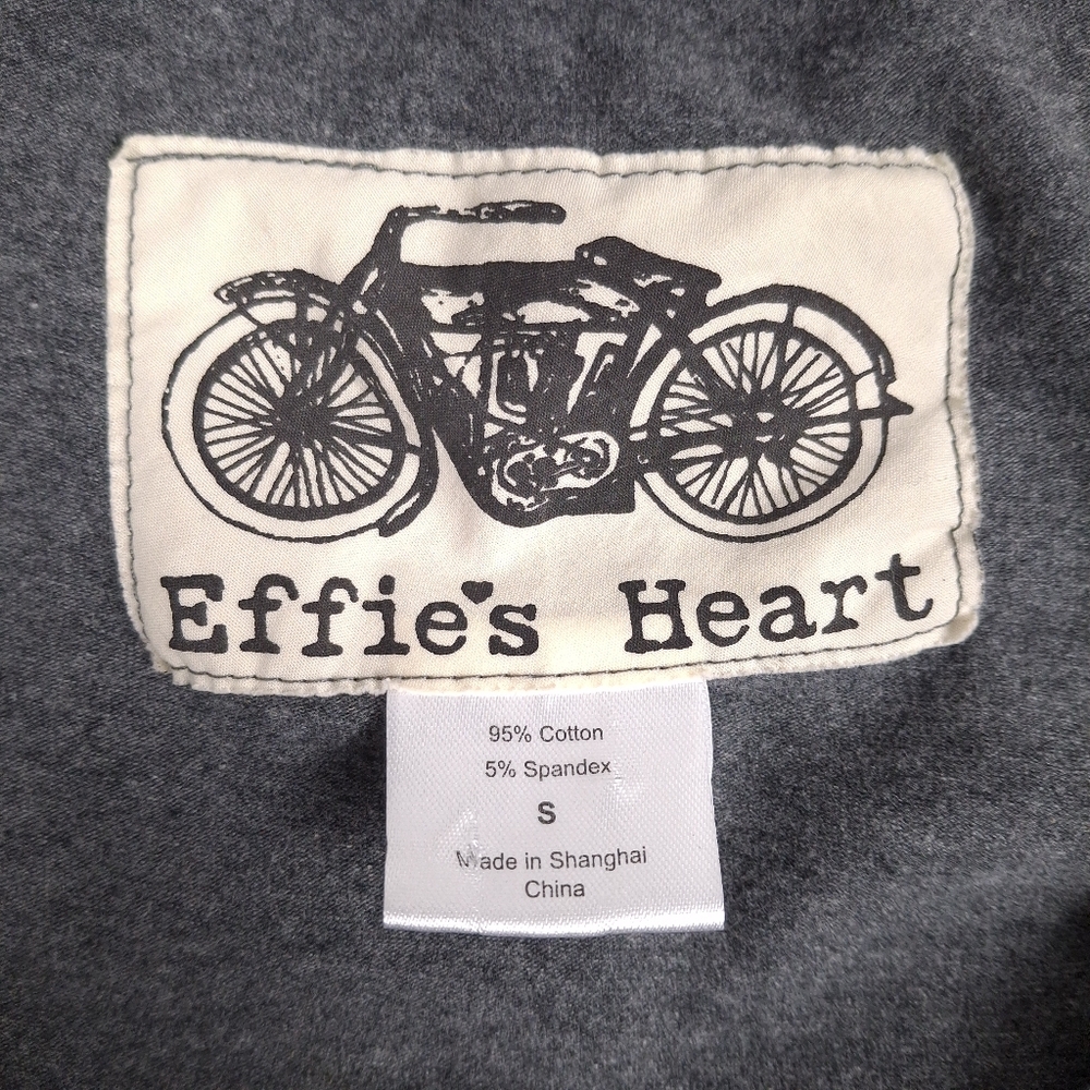 Effie's Heart Ava Dress floral pockets knee length whimsical fit flare twee gray - Picture 9 of 10